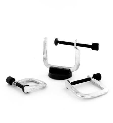 Modelcraft PCL1003 3 G-Clamps and magnet, Silver
