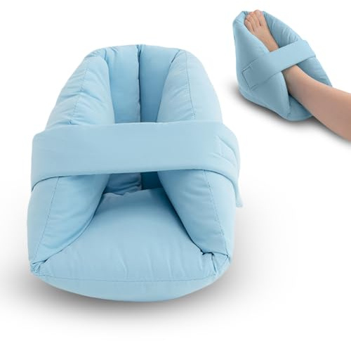 NYOrtho Heel Protector for Pressure Sores - 2 Ultra Soft Boots - 2 Layer Heel Protectors for Bed Sores - Foot Pillows - Water Resistant - Peachskin Fabric