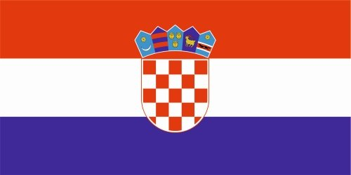 Kiwistar - Autoaufkleber Sticker Fahne Flagge Aufkleber 10cm Kroatien Flagge Länder Wappen Fahne Sticker Kennzeichen - Auto - Fahrrad - LKW