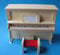 CREAL SàRL Puppenhaus Klavier Piano mit Hocker Musikinstrument Puppenmöbel 1:12 (Natur)