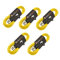 5 x 6m Male to Female XLR Mic Leads/Balanced Microphone Cables / 8 Colours/Multi-Packs Yellow