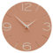 CalleaDesign - Smile Wanduhr, handgefertigt in Italien, 30 cm, elegant und leise, hohe Qualität, perfekte Geschenkidee [terrakotta und Heller Pfirsich].
