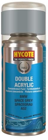 Hycote Double Acrylic Aerosol Car Spray Paint, BMW - Space Grey, 150 ml