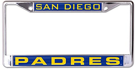WinCraft MLB San Diego Padres Nummernschildrahmen, Team-Farbe, Einheitsgröße