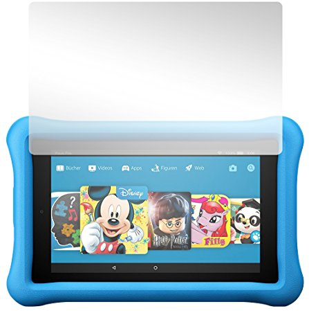 Slabo 2 x Displayschutzfolie für Amazon Fire HD 8 Kids Edition (7. Generation - 2017) Displayschutz Schutzfolie Folie Crystal Clear KLAR