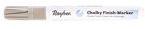 Rayher Hobby 35017807 Chalky Finish Marker, helltopas, mit Ventil, ultramatte Acryltinte, hochdeckend, hochwertig, mit hohem Kreideanteil, der ultramatte Chalky-Kreidelook jetzt auch als Marker