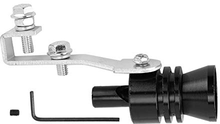 Turbo Sound Whistle Schalldämpfer Auspuff Simulator Pfeife, Turbo Sound Simulator Pfeife Schwarz