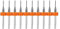 akaddy 10pcs Circuit Board PCB Drill Bits Tungsten Steel Twist Drill Bits (0.8mm)