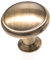 Möbelknopf Ø 30 mm brüniert (altmessing poliert) Schrankknopf antik Möbelknöpfe - 2001-B