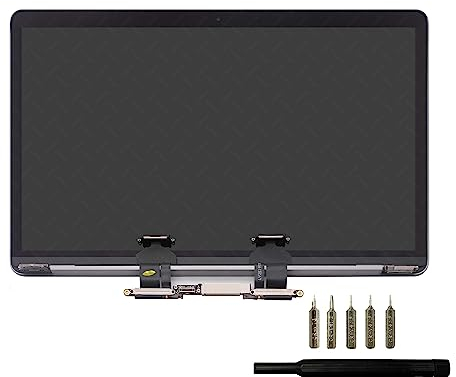 FTDLCD® Ricambio per Apple Macbook Pro 13 A1706 A1708 LED LCD Display Completo Montaggio (Grigio siderale)