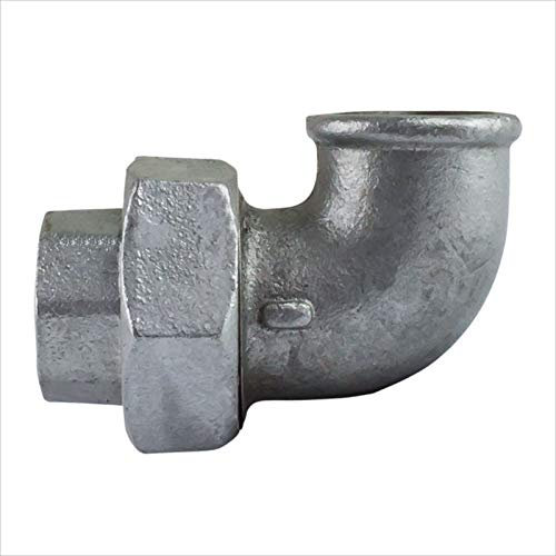Fitting Winkel Verschraubung 3/4 Zoll IG/IG flach dichtend Temperguss Fittinge Fittings Gewindefitting verzinkt