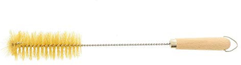 HOFMEISTER® Lot de 3 goupillons à biberon, 38 cm, produit naturel, sans plastique, nettoyage efficace des goulots étroits et des biberons, brosse tubulaire avec poils naturels, manche en bois de hêtre