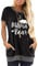 WXDSNH Damen Rundhals-Taschen-t-Shirt Farbblockierender Druck Kurzarm Sommer Allgleiches Lässige Lange Oberteile