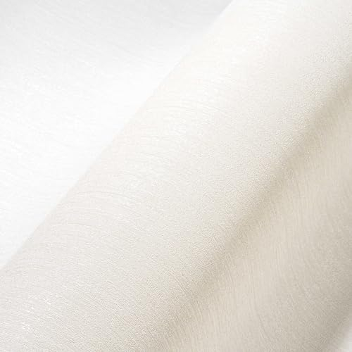 A.S. Création Livingwalls Unitapete The BOS Tapete einfarbig unifarben Vliestapete weiß metallic mit Glitzereffekt fein strukturiert 380988