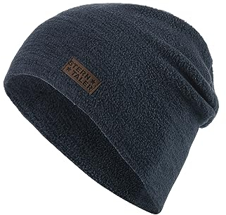 Sterntaler Baby Jungen Beanie Baby Slouch-Beanie Melange Mütze - Beanie Baby, Kinderbeanie, Babymütze - aus Microfleece - marine, 49