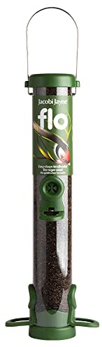 Green Medium Jacobi Jayne® Easy-clean Bird Feeder For Small Birds - Includes Hanging Wire - Perfect For Garden Birds