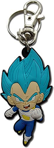 Great Eastern Entertainment Dragon Ball Super SSGSS Vegeta PVC-Schlüsselanhänger, Mehrfarbig/Meereswellen (Ocean Tides), Einheitsgröße