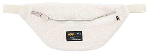 Alpha Industries Unisex Teddy Waist Bag, Off White, One Size