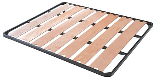 SARDAMATERASSI - Rete matrimoniale a doghe in legno di faggio con fori per letto contenitore a doppio rinforzo fascia larga