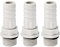 PATIKIL Tuyau Barbillon Raccord Droit 11mm Barbelé G1/4 Mâle Filetage, 3 Paquet POM Plastique Tuyau Connecteur, Gris