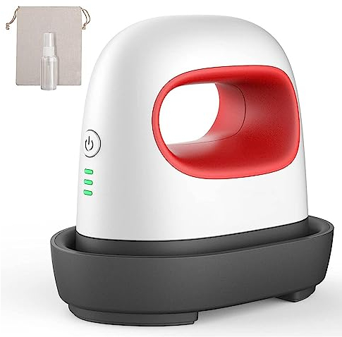 Mini Presse à Chaud, Mini Fers Pour Travaux Manuels, Presse de Transfert Pour Diy,VêTements,T-Shirts, RéGlage de La TempéRature sur 3 Niveaux, Vaporisateur Gratuit Et Sac de Rangement