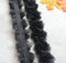 YYCRAFT Spitzenband aus Chiffon, Blume, 5,1 cm, für Applikationen, Nähen, Basteln, Hochzeit, Brautkleid, DIY-Dekoration (4,5 m, schwarz)