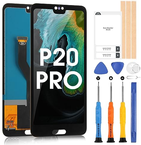 ARSSLY Para Huawei P20 PRO CLT-L09 L29 LCD Screen Reemplazo para Huawei CLT-al CLT-L0 TFT Display Digitizer Touch Pantalla con Kit de reparación