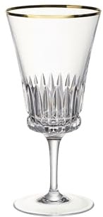 Villeroy & Boch - Grand Royal Gold Wasserkelch Set mit Goldrand, Wassergläser à 250 ml, Kristallglas, Klar