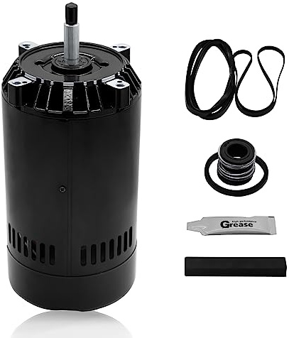 UST1102 1HP Swimming Pool Pump Motor with PS-201 Seal Kit Compatible with Hayward Super Pump, Super II, Max Flow, Northstar & Ja-cuzzi Magnum pump| 1 HP Single Speed Round C-Face Pool Motor, 115/230V