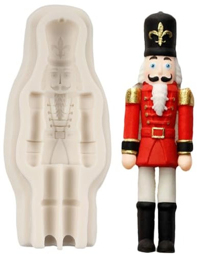QDMOLDS Nutcracker Soldier Fondant Silicone Molds For Christmas Cake Decoration Cupcake Topper Chocolate Candy Polymer Clay Gum Paste