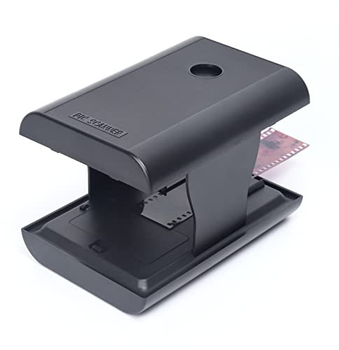 Filmscanner, mobiler Film- und Diascanner für 35 mm/135 mm Negative und Dias mit LED-Hintergrundbeleuchtung, kostenlose App, faltbarer Neuheitsscanner, lustiges Spielzeug und Geschenke
