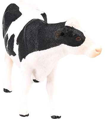 Abaodam Estatua De Modelo De Vaca Juguete De Vaca Simulado para Colección De Juguetes De Animales Animales De Granja Juguetes Adorno