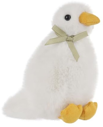 Apricot Lamb Taube Plüschtiere für Kinder, weiche niedliche Kuscheltier für Baby Mädchen und Jungen, Flauschige Taube Weiß 15 cm