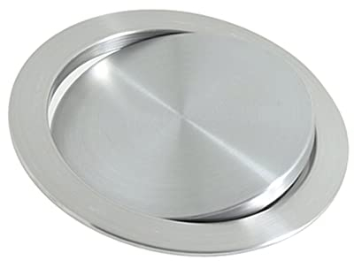 CGCSYZ Mülleimer-Ausgleichsklappendeckel, Mülleimer, drehbarer Deckel, Arbeitsplatte, Einbauküche, runder Mülleimerdeckel, gebürstete Oberfläche, Rutschenabdeckung aus Edelstahl, (Rose Gold