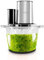 Kitchencook - Hachoir Inox Multifonction 5en1-600w - Capacité (3l) - 4 Lames - Fouet - Spatule - Bol Mélangeur En Verre