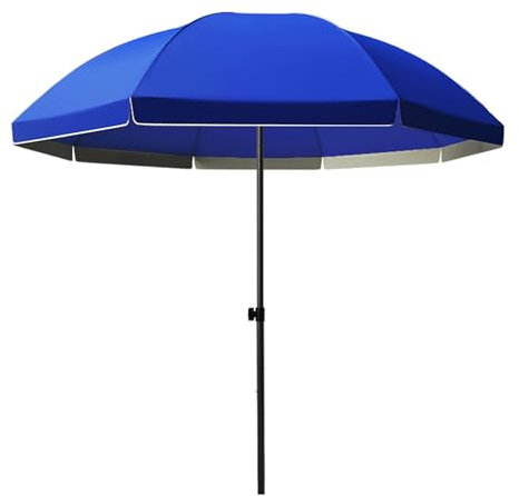 Parasol de terrasse, 2,7 m, parasol de jardin, imperméable, anti-UV 50+, parasol de plage coupe-vent avec réglage de la hauteur, grande couverture de 2,6 m