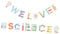 DRESSOOS 2 Stück Wissenschaftsthema Hängeflagge Geburtstagsparty Dekorationen Wissenschaftsparty Zubehör Schul Hängebanner Wissenschaftsbanner Wissenschaftsparty Banner