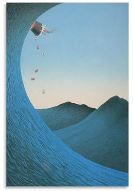 Poster, berühmter Künstler, Guy, Billout, Kunstposter, Kunstdruck, Heimdekoration, Bild, Leinwand, Gemälde, Poster, 60 x 90 cm, 11 Stück