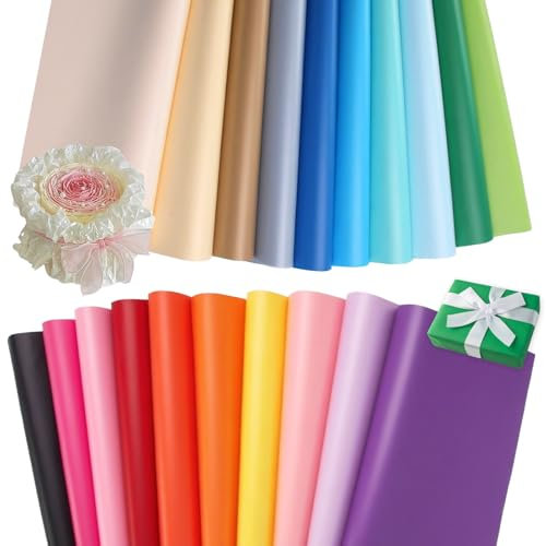 100 Blatt Seidenpapier Bunt 50x70 cm, 20 Farben, Tissue Paper Verpackungsmaterial, Geschenkpapier für Ostern Deko Geburtstag, Hochzeit, DIY, Basteln & Verpacken