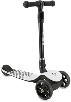 MoMi 3-Rad-Kinderroller SAN 2-in-1, höhenverstellbare Lenkstange 60/66/72 cm, klappbar, LED-Räder mit ABEC-7 Kugellagern, Trittbremse, 2,7 kg