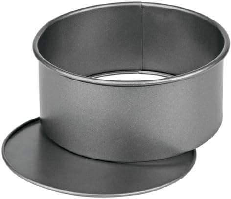 MGE - Molde Desmontable para Panettone - Molde Alto de Repostería con Base Extraíble - Acero al Carbono - Recubrimiento Antiadherente - 22 cm
