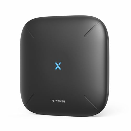 X-Sense Basisstation für intelligentes Haus, Schwarz,SBS50 | kompaktes Alarmsystem-Hub, WLAN, 2, 4 GHz erforderlich, Überwachung und Fernsteuerung, SBS50, Schwarz