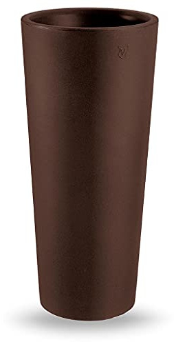 Vaso Tondo Genesis, Altezza 85 cm, Larghezza 38, Colore Cioccolato