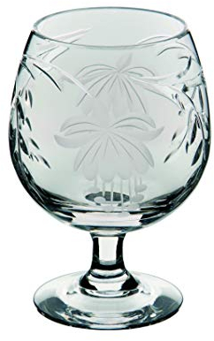 Royal Brierley Fuchsia Brandy Glass, Clear