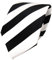TigerTie Designer Krawatte - Schlips Binder schwarz weiss gestreift - Tie