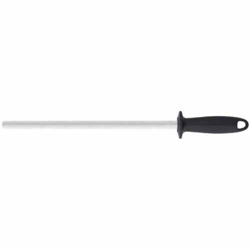 Stellar 600 Grit Oval Sharpening Steel, Black, 25 cm/10-Inch