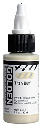 GOLDEN High Flow Acrylics, Titan Buff, 1 fl. oz. Bottle
