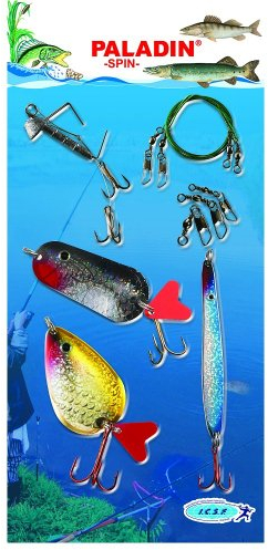 Paladin Top Set Schweres Spinnangeln Hecht/Zander Blinker Spinner Stahlvorfach gebunden