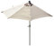 Mendler Sonnenschirm halbrund Parla, Halbschirm Balkonschirm, UV 50+ Polyester/Alu 3kg 300cm ohne Ständer - creme