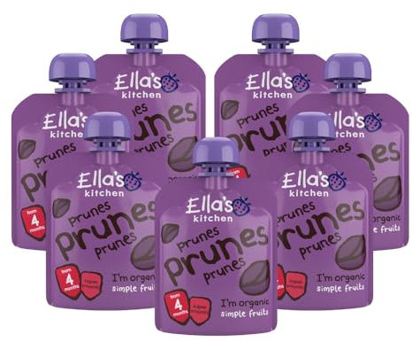 Ella's Kitchen First Taste Prunes 4+ Months, Pack of 7, 490g